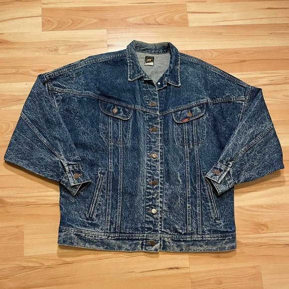 Vintage Lee Riders Made in America acid wash denim jacket - Picture 1 of 7